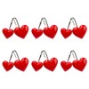 Twofishes Valentine Gift Lovely Heart-Shaped Anti Rust Shower Curtain Hooks
