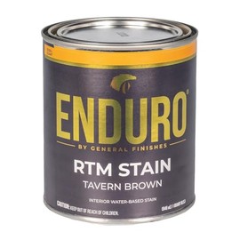 General Finishes Enduro RTM Water Based Wood Stain, 1 Quart, Tavern Brown