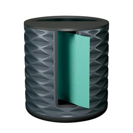 Post-it Dispensador Vertical de Notas Adhesivas Pop Up, Color Negro, Incluye 1 pad de notas Post-it Pop Up Amarillas