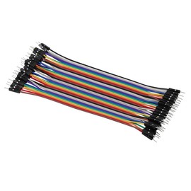 Heevhas 80pcs 40Pin Jumper Wire Cable Breadboard Ribbon Cables 15 cm Male Male Jumper Cable 24AWG Wire Bridges for Arduino Breadboard DIY Project