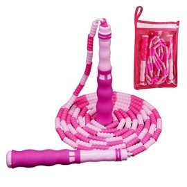 Cuerda para Saltar, Ajustable, Libre, Segmentada, con Cuentas Suaves, Cuerda para Saltar, Cuerda para Saltar para Hacer Ejercicio, para Niños y...    
