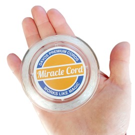 Miracle Cord 1mm Professional Stretchy Elastic String for Bracelets Beads Jewellery Making Necklaces Extra Strong Thin Thread Crystal Clear (54 metres)