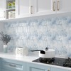 CHIHUT 6 Sheets Blue and White Marble Gradient Picket Shaped