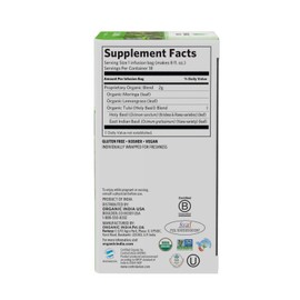 Organic India Tulsi Moringa Herbal Tea - Holy Basil, Stress Relieving & Nourishing, Immune Support, Vegan, Certified Organic, Non-GMO, Antioxidant, Caffeine-Free - 18 Infusion Bags, 3 Pack