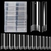 Flat No C Curve Clear Nail Tips for Acrylic Nails
