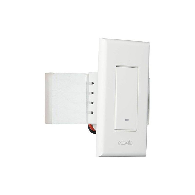 Aluratek (ASHS01F) eco4life Smart WiFi Single Pole Light Switch, No