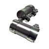 Universal Pipe Connector with Double Clamp for Exhaust System 125