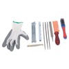 12Pcs Chainsaw Sharpener File Chain Saw Teeth Sharpening Tool Set