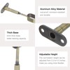 sourcing map 2 Pcs Oval Closet Shelf Bracket Rail, Wardrobe