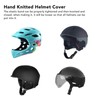Hand Knitted Helmet Cover Cartoon Girl Cute Ski Helmet Hat