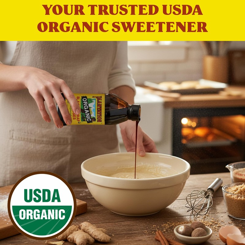 Plantation Organic Blackstrap Molasses 15 oz (Pack of 2) –