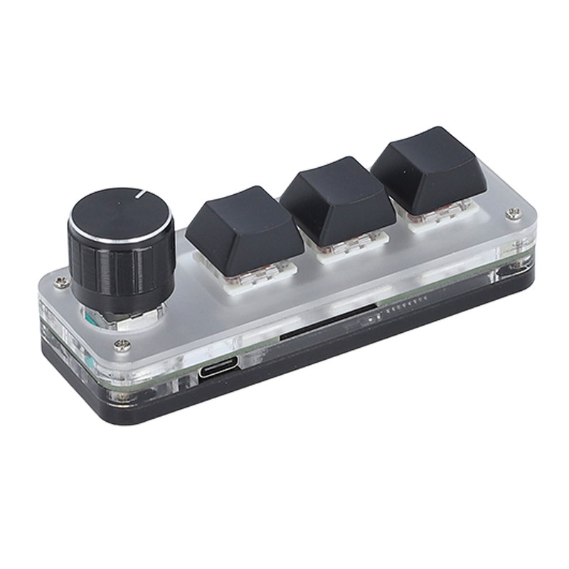Custom Keypad 3 Key 1 Knob Mini Mechanical Keypad with