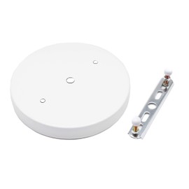 binifiMux 1-Pack 5.9" 150mm White Lamp Holder Ceiling Canopy Kit Ceiling Plate Chassis Base Pendant Light Accessories
