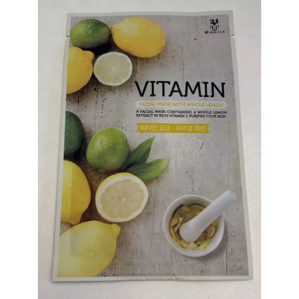 Miracle 24 M 24 Miracle Vitamin Facial Mask w/ Whole