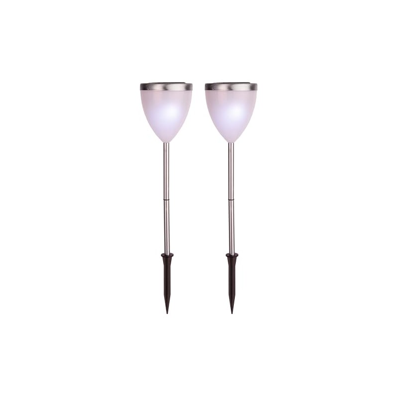 Best Season 477-35 LED-Solar-Pathlights 2-er Set 46 x 10 cm,