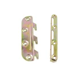 Surface Mounted Bed Rail Brackets,TTZEZE 130mm/5.12''Bed Frame Fasteners Connectors Hardware Bed Rail Hooks W/ Mounting Screws for Wood Bed Frame Headboards Footboards 4 Set