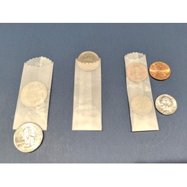 Mini Glassine Wax Paper Bag (Blue, Medium, 500 Count)