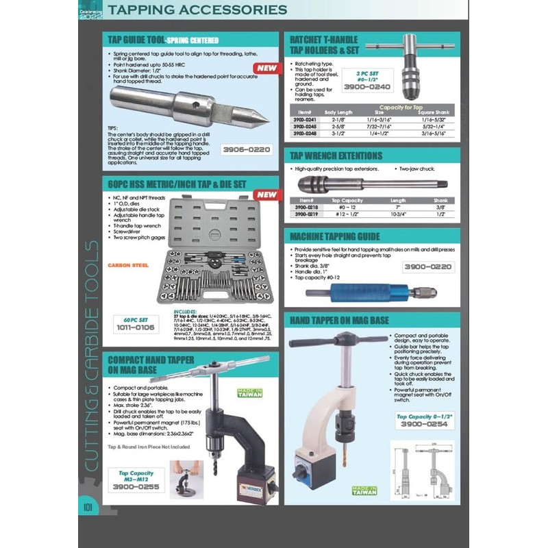 HHIP 3900-0209 Adjustable Tap Wrench, 5" Long