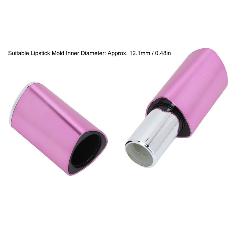 3pcs Empty Lipstick Tubes Trilateral Shaped DIY Lip Balm Container