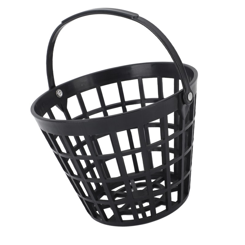 Black Golf Ball Basket Nylon Plastic Golfball Container Golf Ball