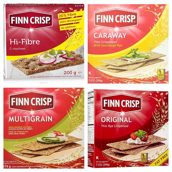Finn Crisp Assorted caraway, Traditional, Original, Multigrane or Hi Fibre