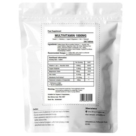 UKHealthHouse High Strength Vitamin C, Copper, Magnesium & Zinc with Elderberry & Flavonoid 1000mg x 240 Tablets - No Capsules and Powder