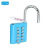 PATIKIL 10 Digit Button Combination Padlock, 3 Pack 5 Position