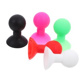 HOMSFOU Octopus Mobile Phone Stand Silicone Holder with Strong Suction Base Compact 1.57X1.18X1.18In for Office Kitchen Bedroom Desk Use 5-Pack