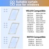 Roof Window Roller Blind, Blackout Thermal Sun Protection, Silver Coating,
