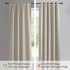 PONY DANCE Cream Short Window Curtains for Kitchen 30 inch