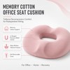 OKONOS Memory Foam Donut Seat Cushion Ergonomic Ring Pillow for