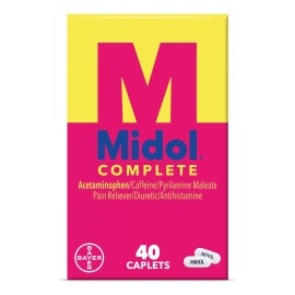 Midol Complete Acetaminofen Alivio Del Dolor 40 Tabletas