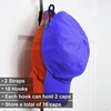 Perfect Curve CapRack | Over-The-Door Hat Organizer for Baseball Caps