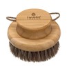 Hydréa London Round Natural Body Brush With Mane/Cactus Bristle for