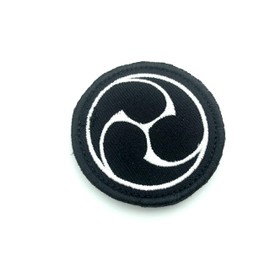 Patch Nation Japanese Shinto Triad Black Symbol Embroidered Airsoft Paintball Cosplay Patch