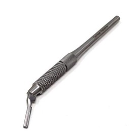 Deluxe 7-Position Adjustable Round Scalpel Handle #3, Stainless Steel (Fits Size 9-16 Scalpel Blades)