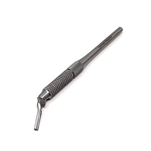 Deluxe 7-Position Adjustable Round Scalpel Handle #3, Stainless Steel (Fits