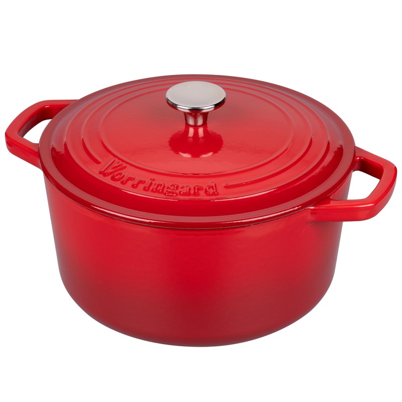 VORRINGARD Enameled Cast Iron Dutch Oven Pot with Lid, for