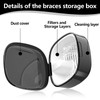 Zahnprothesen Box, 2 Stück Zahnspangendose mit Sieb Tragbare Prothesendose Unsichtbare