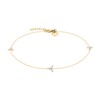 Tamaris Anklet, Stainless Steel, Cubic Zirconia