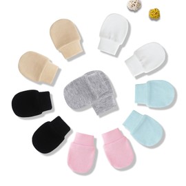 Newborn Baby Mittens, Anti Scratch Mittens for Babies 0-6 Months, Baby Gloves Suitable for Male and Female Infants (Colorful)