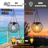Hanging Solar Lanterns, Solar Lights Outdoor Waterpoof, Solar Chandelier with