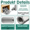 Hexagonal sleeves with internal thread, stainless steel A2 / V2A,