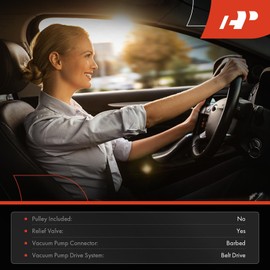 A-Premium Vacuum Pump Compatible with Dodge Ram 2500 3500 2003 2004 2005 2006 2007 5.9L 6.7L Replace# 5102084AA