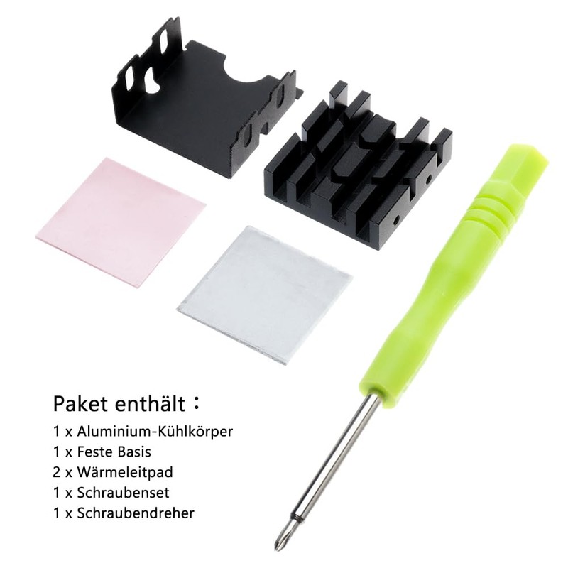 DolDer M.2 2230 SSD Heatsink, Aluminium Heatsink with Thermal Pads