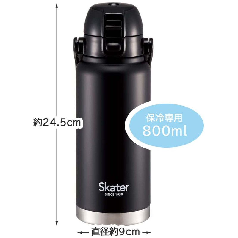 Skater STD8H-A Stainless Steel Direct Bottle with Handle, 28.7 fl