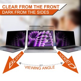 HaruYo Magnetic Privacy Filter Compatible with MacBook Air 15.3 Inch (M2 M3 2023/2024), Removable Anti Spy Glare Blue Light Mac Laptop Privacy Screen Privacy Screen Protector for MacBook Air 15.3 Inch