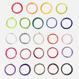 YOU&MIN 24 Bright Colors 1.75mm 3D Pen PLA Filament Refill, Each Color 10feet, Total 240 Feet 3D Pen/3D Printer PLA Sample Pack, Compatible with MYNT3D / SCRIB3D Printing Pen