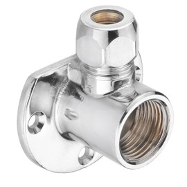 CORNAT TEC582614 Wall Plate Chrome 1/2x10