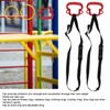 2Pcs Kids Gymnastic Rings Monkey Shape Load Bearing 150KG Ergonomic